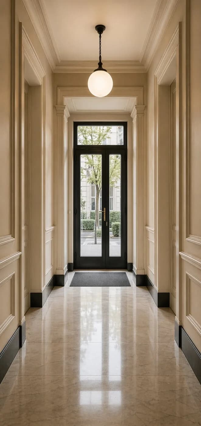 Hall d'entrée lumineux entretenu